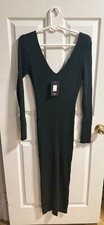 Fashion Nova Kallan Knit Dress • Dark Hunter Green • Size 1X