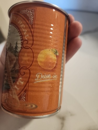 Deep Eddy Ruby Red Grapefruit Vodka Orange Tin Cup Pinup Girl Retro Bar Tin Can - Picture 12 of 12