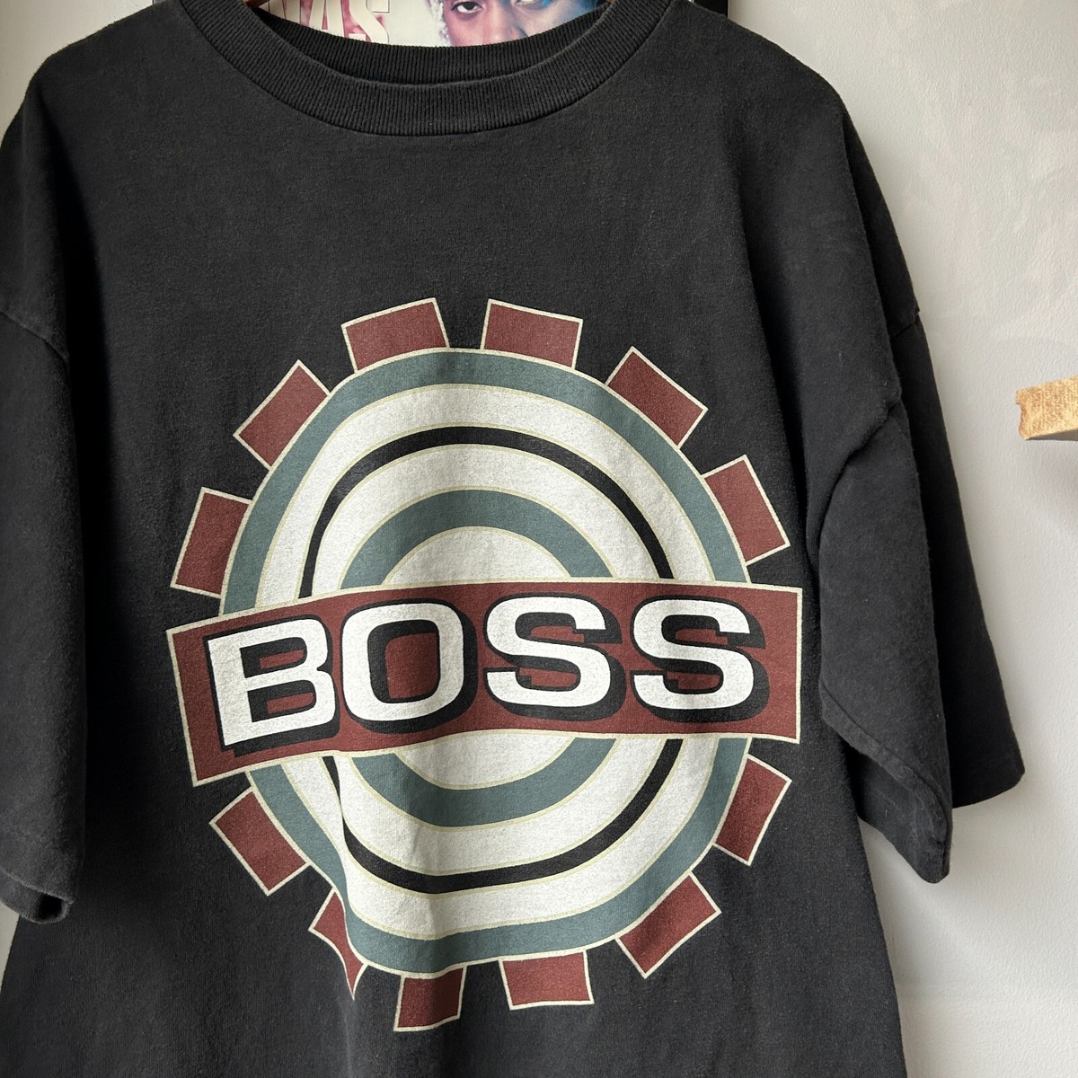 VINTAGE 90s | BOSS Faded Black T-Shirt sz XL | eBay