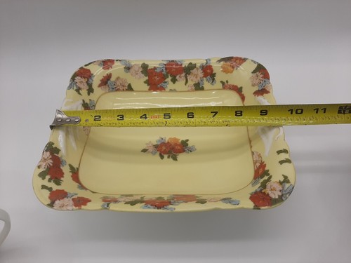Tazón central floral de patas rectangulares Haviland and Co Limoges - Imagen 9 de 14