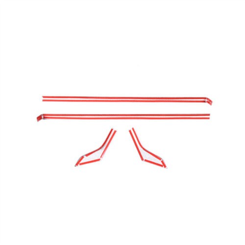 4×Red Carbon Fiber Interior Door Panel Decorative Trim For Porsche 911 2019-2023 - Picture 5 of 6