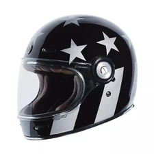 Full Face Motorcycle Helmet Torc Newport T1 Captain Gloss Black DOT X-Large