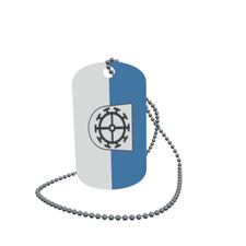 Dog Tag Flag M hlheim an der Donau Dog Tag Aluminium 30 x 50 mm