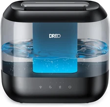 Dreo Smart Humidifiers for Bedroom, Top Fill 4L Cool Mist Humidifier with Nightl
