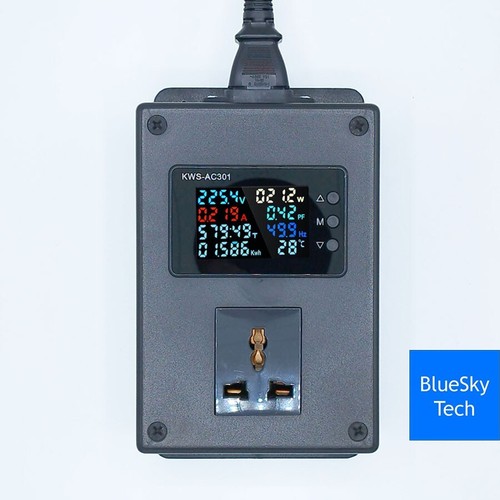 8 in 1 Energy Watt Meter BP3500U Power Monitor Box Electrical Usage Miner - Picture 2 of 6