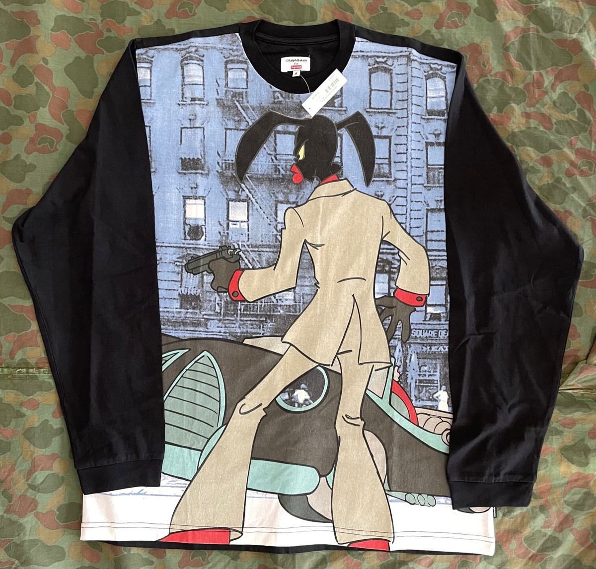 トップス Supreme 2008 Ralph Bakshi Coonskin LS T Supreme 2008 Ralph Bakshi Coonskin LS T