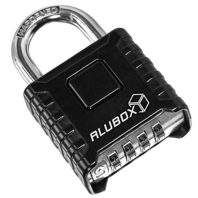ALUBOX  Vorhängeschloss Zahlen Zahlenschloss 8 mm Bügelstärke Code 4 stellig
