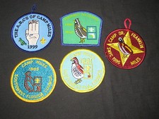 Dr. Franklin Miles Camp, Southwest Florida Council patches, lot of 5      c19#5