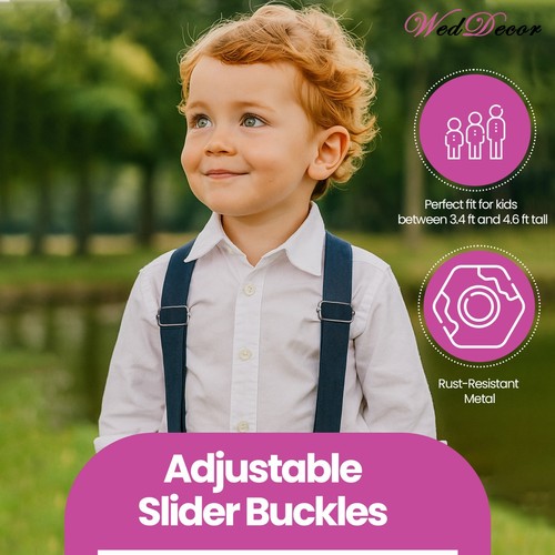 Childrens Braces Boys Braces Girls Braces 2cm Braces Adjustable Kids Braces - Picture 60 of 73