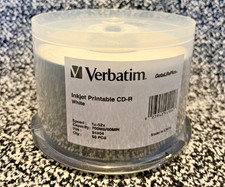 Verbatim CD-R 700MB 52X DataLifePlus 80Min White Inkjet Hub Printable 50pk