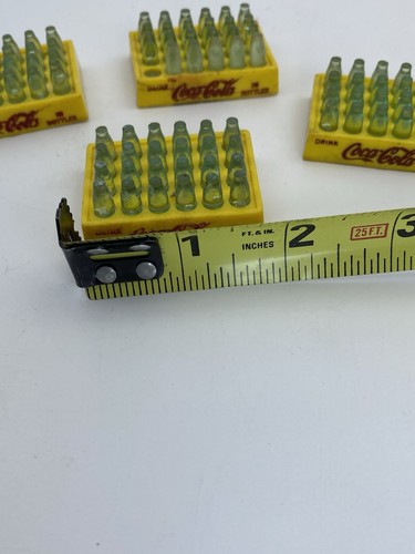 4 custodie Coca Cola in miniatura 24 bottiglie vintage soda casa delle bambole treno accessori - Foto 4 di 7