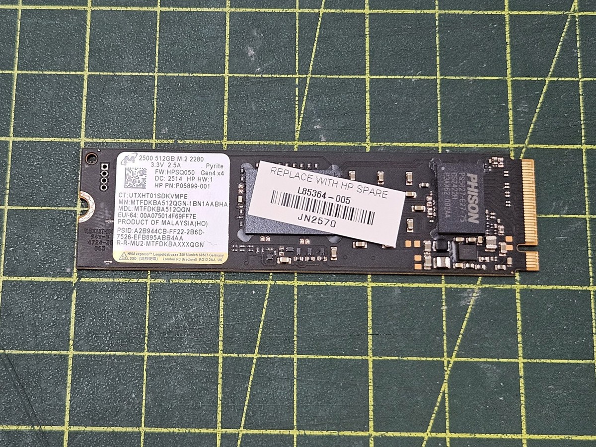 Micron 2500 512GB M.2 2280 SSD NVMe PCIe Gen4 x4 MTFDKBA512QGN | eBay