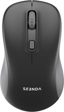 seenda Bluetooth Wireless Mouse, Bluetooth 2.4G USB Dual Mode, Quiet Clicks, S