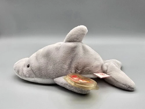 Flash the Dolphin Ty Vintage Beanie Baby Retired 1993