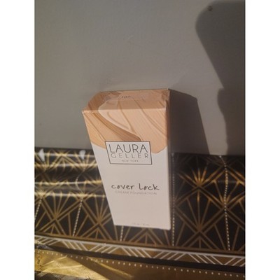 Laura Geller Cover Lock Cream Foundation Tan Full Coverage 1oz 30ml New