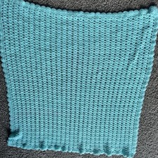 NEW Handmade Crochet Baby Blanket Afghan Mint Green