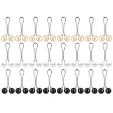 24 Pcs Hijab Scarf Pins Muslim Pearl Scarf Clips Clips Hooks,Rhinestone Brooc...