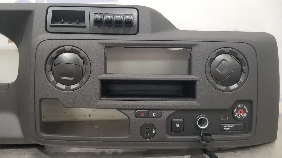 24 FORD E350 SUPER DUTY RADIO AUDIO VELOCÍMETRO ENVOLVENTE BISEL DE AJUSTE Foto 3 de 4