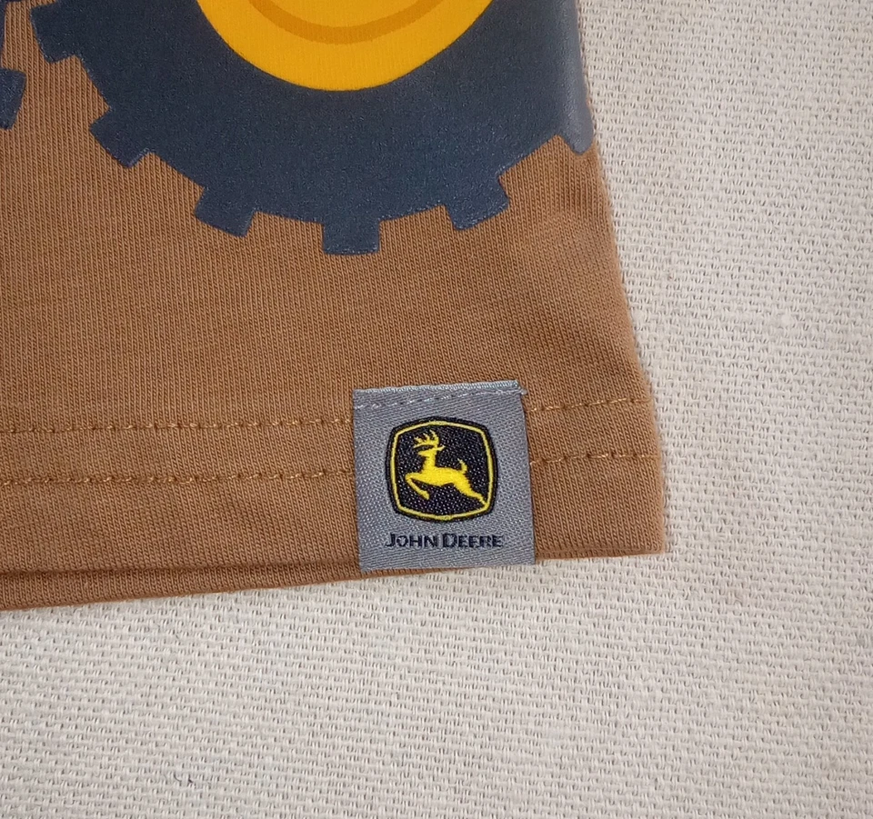 NUEVA 3T John Deere Marrón Camión de Volteo Manga Larga Camiseta Talla  Foto 4 de 4
