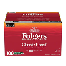 Folgers Classic Medium Roast K-Cup Coffee Pods 100 Ct