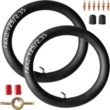 2 Pcs 14 x 2.125 Bike Inner Tubes for 14 inch Heavy Duty Electric Scooter, El...