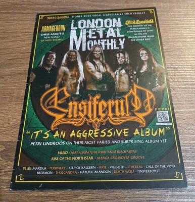London Metal Monthly Magazine - Ensiferum John Garcia Vreid Marduk Periphery