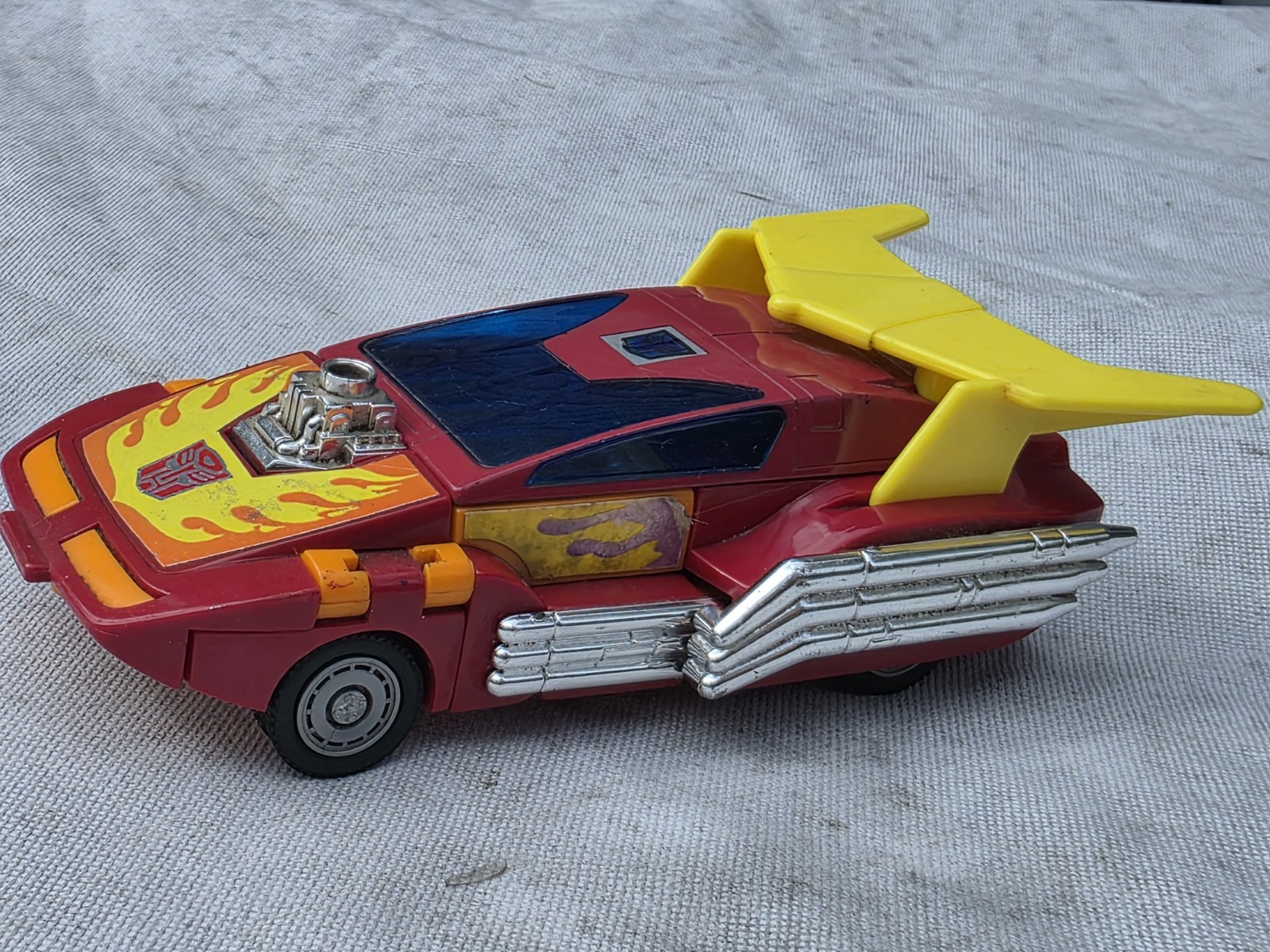 1986 Transformers G1 – HOT ROD – VTG Hasbro Plastic Feet Figure Only, See PICS!
