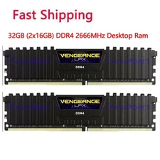 Vengeance LPX 32GB (2x16GB) DDR4 PC4-21300 2666MHz DIMM 288-pin Ram for Desktop