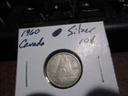 Canada 1960 -  10 Cent Dime Canadian Coin - 80% Silver - ASW 0.06 Oz