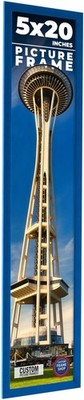 5x20 In Frame Blue Solid Wood Picture Frame Width 0.75 Inches | Interior Frame D