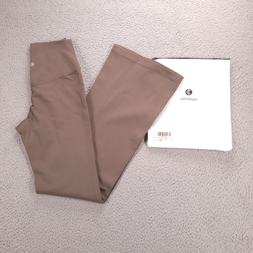 COLORFULKOALA Pant Womens Size XS Brown DreamLux Flare Leg Mid Rise Legging NEW