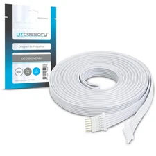 Litcessory 10ft Extension Cable for Philips Hue/Solo Lightstrip - White (1 Pack)