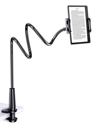Tryone Gooseneck Kindle&Tablet Holder for Bed Hands-Free Reading on Bed Headboar