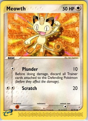 Meowth Common Team Magma vs Team Aqua #42/95