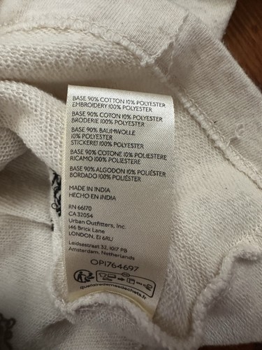 Maglia donna Maeve By Anthropologie 1X panna beige conchiglie mare manica corta - Foto 4 di 7
