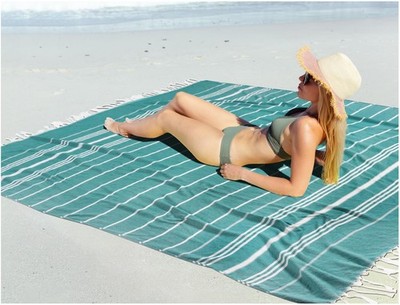 Oversized Turkish Beach Towel Blanket XXL Cotton Sandproof Towels Boho Woven ...