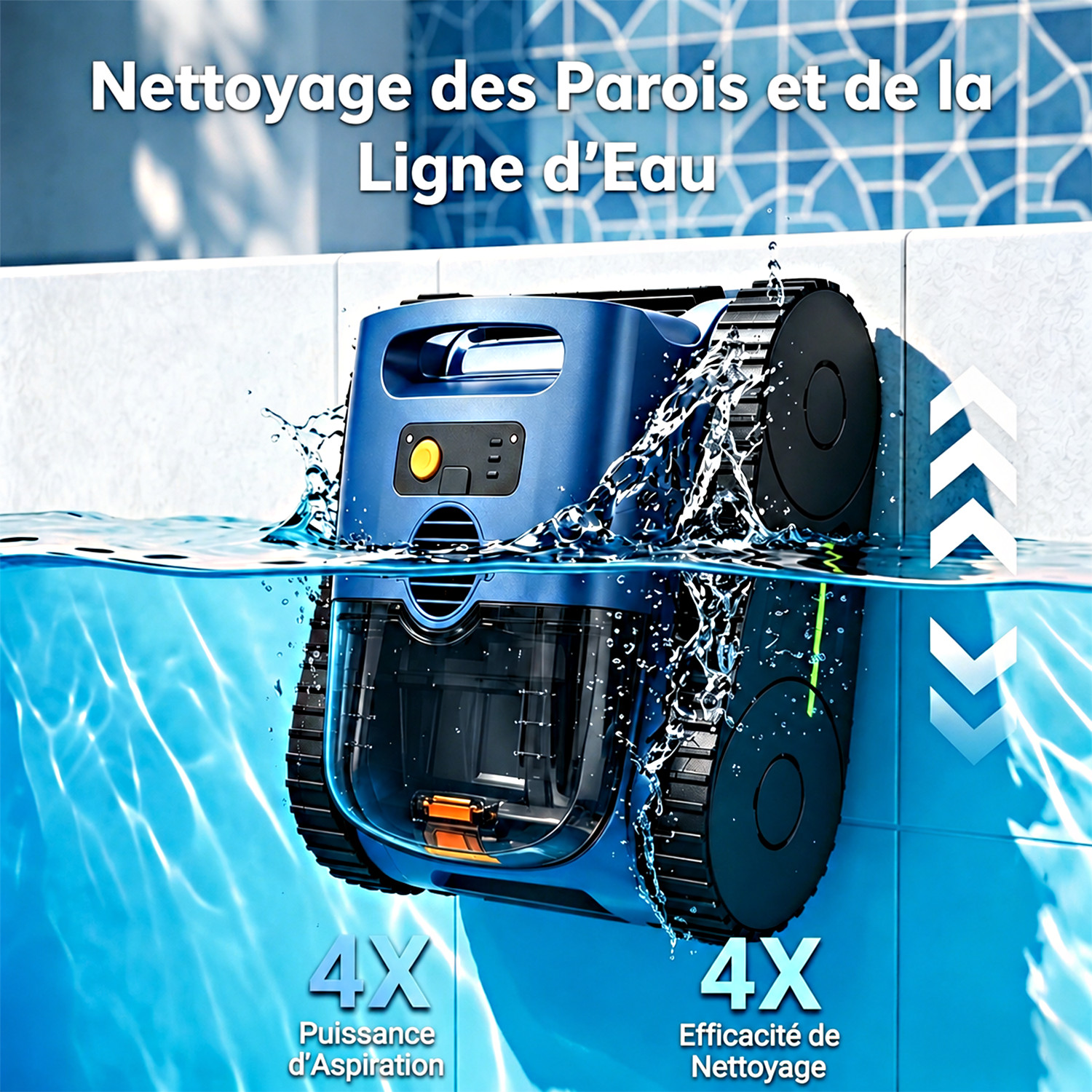 robot piscine – vue détaillée