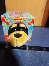 Yorkie Mini Peluche FLIPAZOO FLIP BOX SORPRESA Yorkshire Terrier Nuovo Nero e Marrone