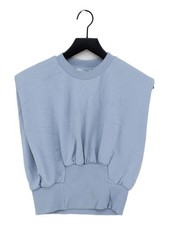 Phillip Lim Women's Hoodie S Blue 100% Cotton Pullover