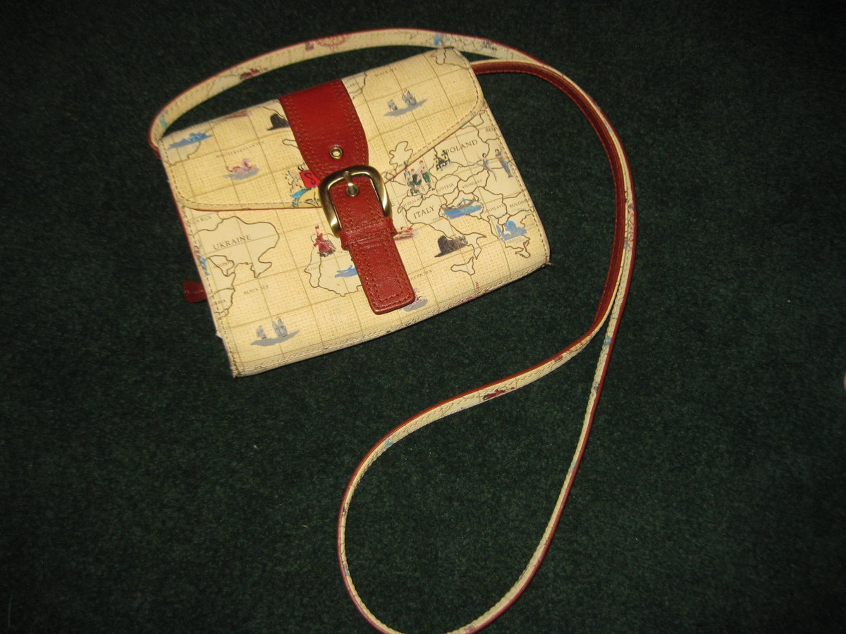 Patricia Nash Crossbody bag- European Map-Lifestyle by Sharif 1827