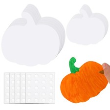 100Pcs Fall Thanksgiving Pumpkin Paper Cutouts Autumn Bulletin Board Decorati...