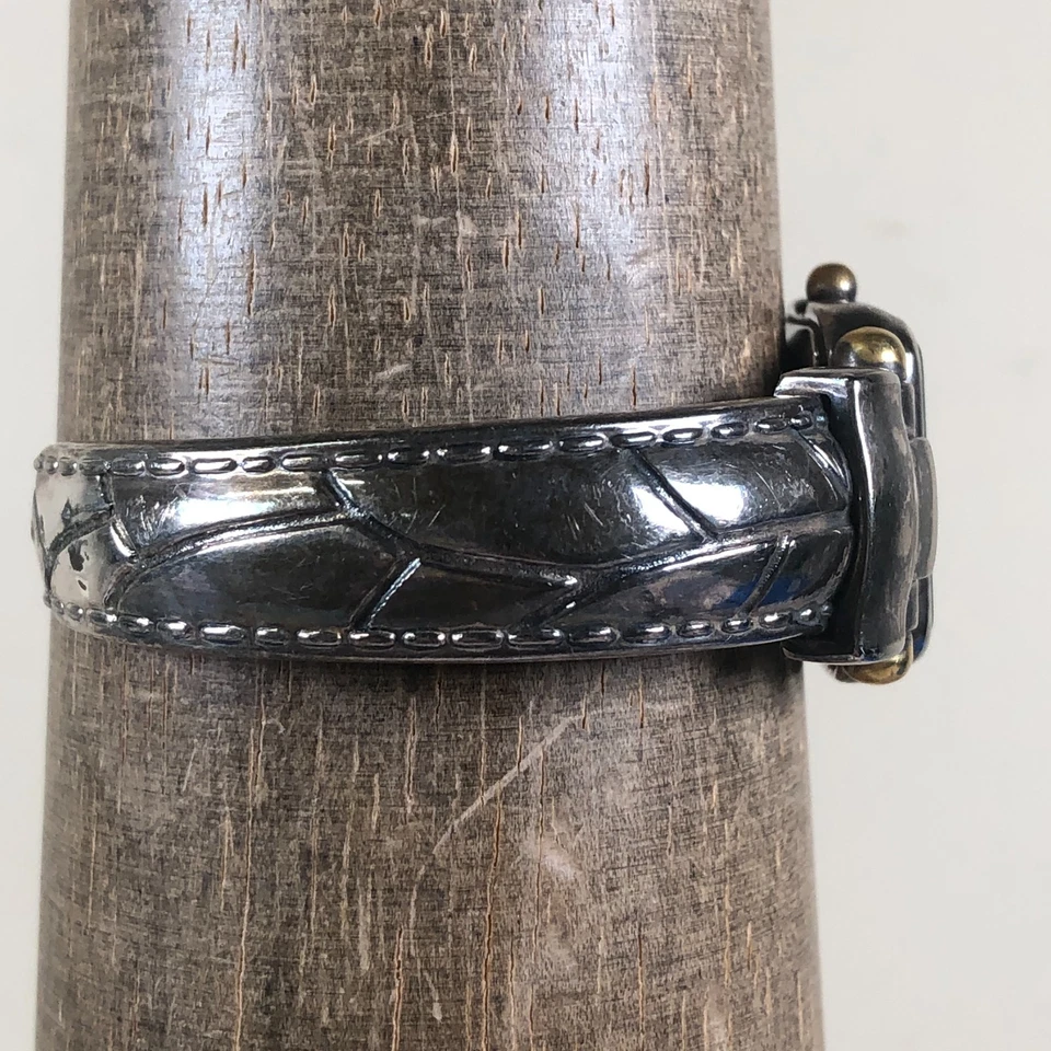 Reloj Chico's Mujer CH-203 Vestido Tono Plateado Brazalete Cuadrado Cuarzo 26mm 6 1/4" Foto 3 de 4