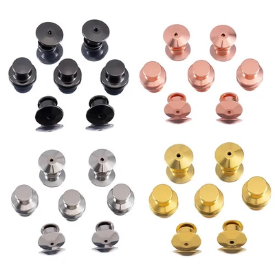 DAZZLING DESIGNESS 5 to 50 X Locking Pin Backs Keepers Badge Fastener Findings Jewellery Making