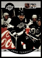 1990-91 Pro Set John Tonelli Los Angeles Kings #129A ERR