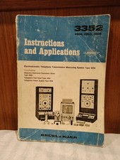 Bruel & Kj�r Instructions And Applications 3353 Electroacoustic Telephone...