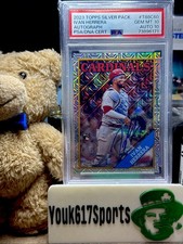 2023 Topps Chrome Ivan Herrera Silver Pack Mojo Auto PSA 10 #’d /199 * Pop 1