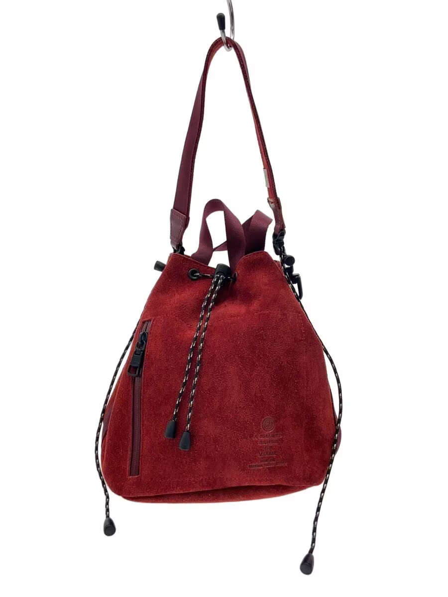 AS2OV WATER PROOF SUEDE DRAWSTRING BAG 2-way Shoulder Bag PVC BRD