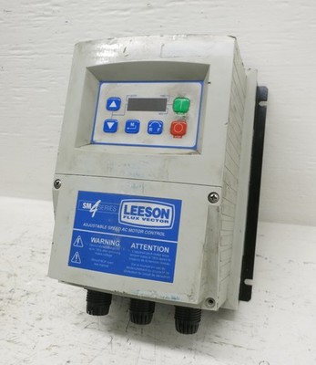 Leeson Speedmaster 174652.00 SM4 Flux Vector Inverter AC VS Drive 0.5 HP 120/240