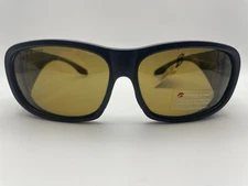 EAGLE EYES FITONS FULL FRAME BLACK YELLOW LENS SUNGLASSES #10035 7562