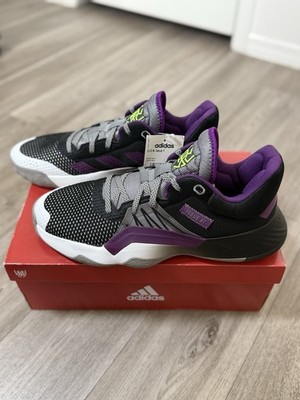 Adidas D.O.N. Issue #1 Donovan Mitchell Black Purple Neon Basketball Shoe 11.5